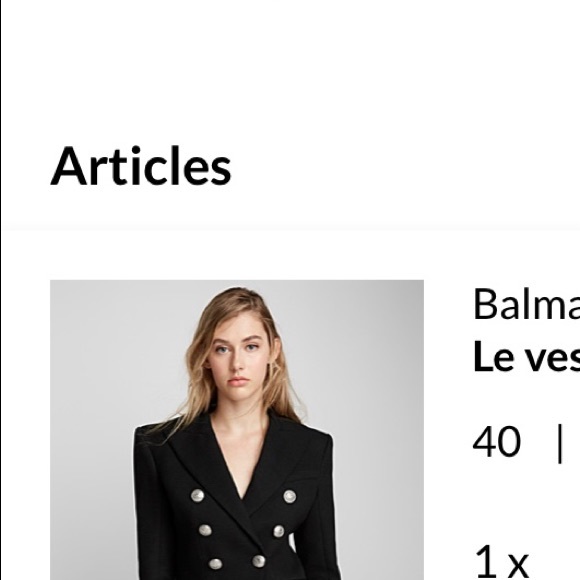 NWOT size 40 jacket structured shoulder. Tag extra buttons invoice on request. - Picture 3 of 6